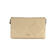 Beige Polyester Handbag Calvin Klein