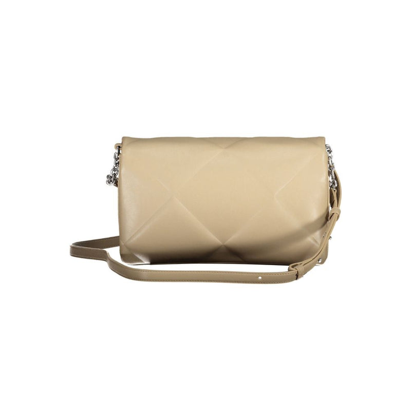 Beige Polyester Handbag Calvin Klein