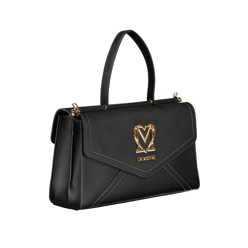 Black Polyethylene Handbag Love Moschino