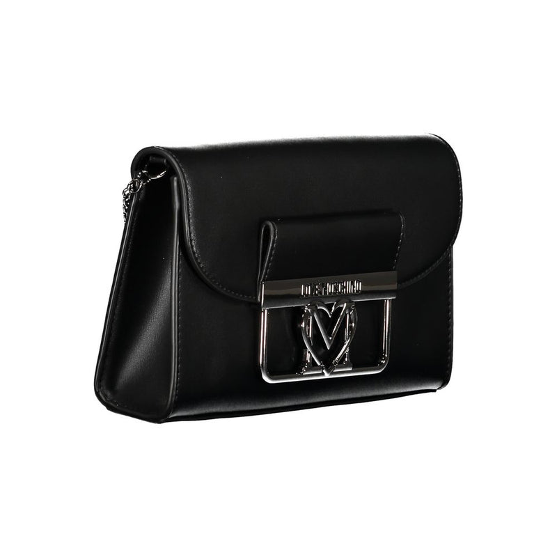 Black Polyethylene Handbag Love Moschino