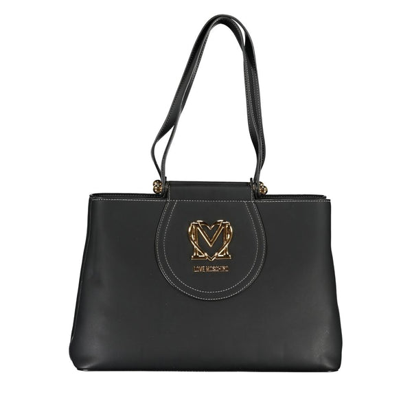 Black Polyethylene Handbag Love Moschino