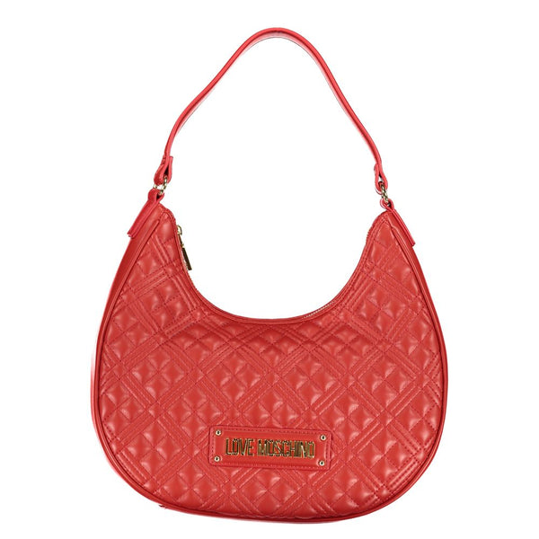 Red Polyethylene Handbag Love Moschino