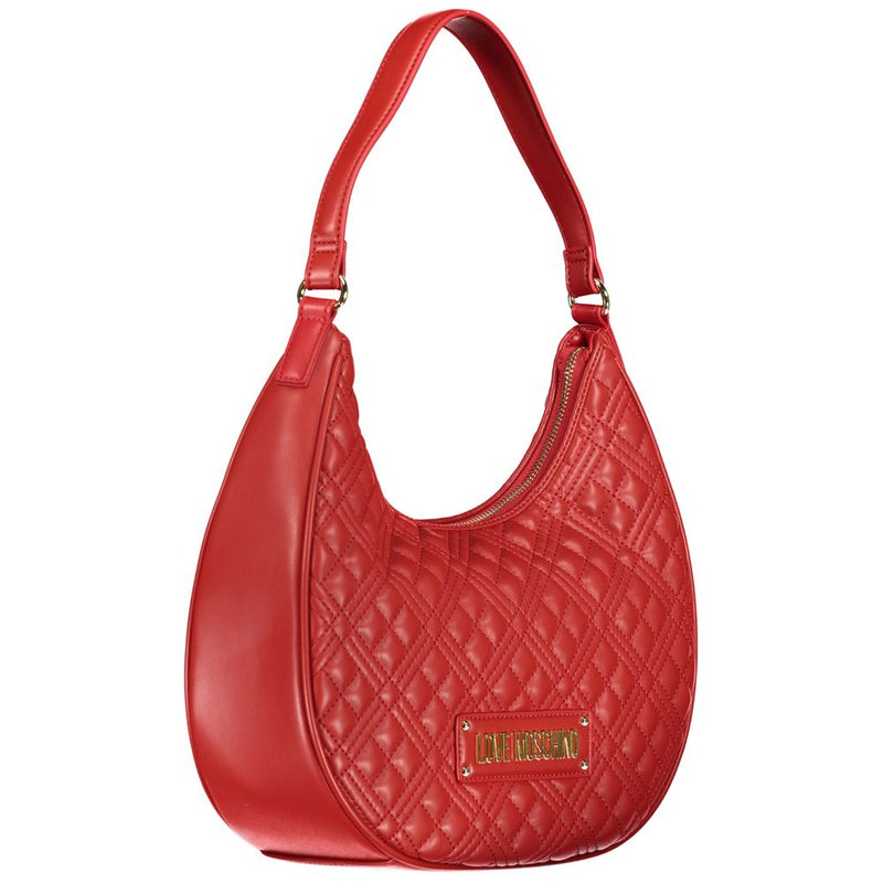 Red Polyethylene Handbag Love Moschino