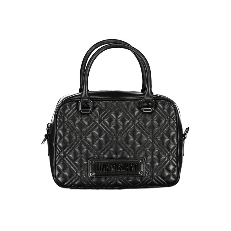 Black Polyethylene Handbag Love Moschino