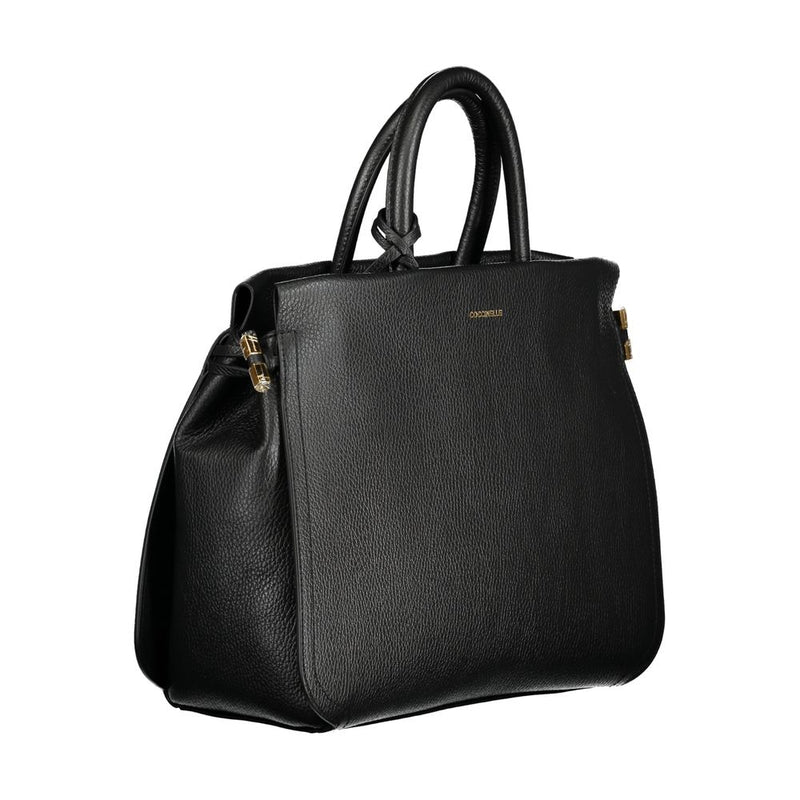 Black Leather Handbag Coccinelle