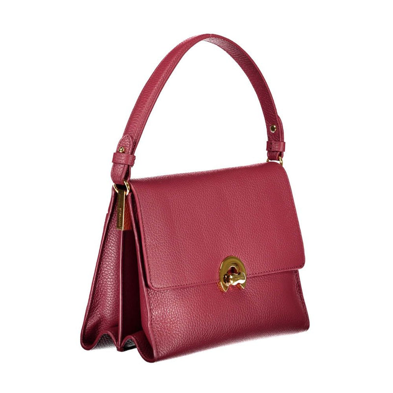 Red Leather Handbag Coccinelle