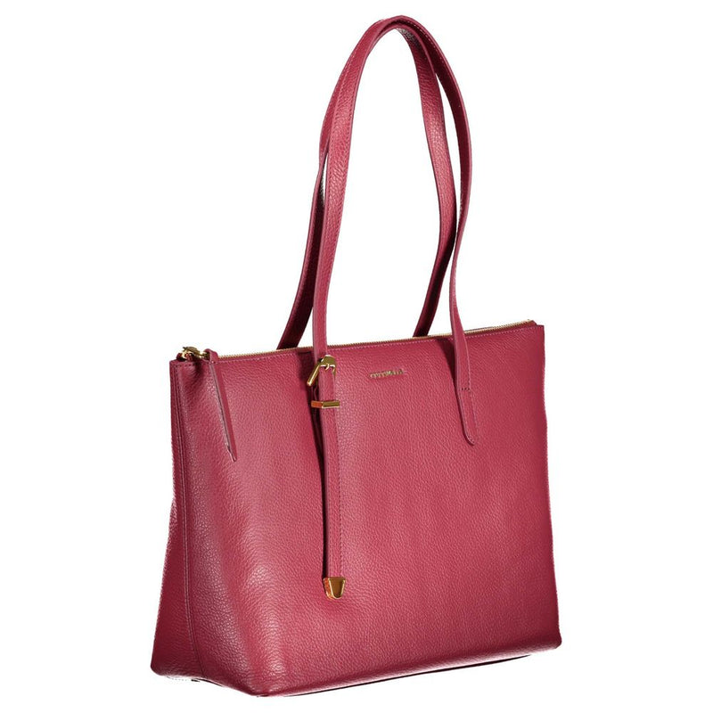 Red Leather Handbag Coccinelle