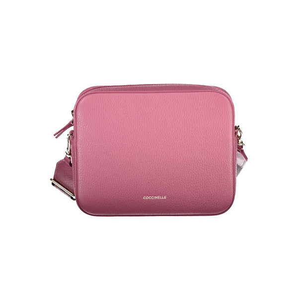 Pink Leather Handbag Coccinelle