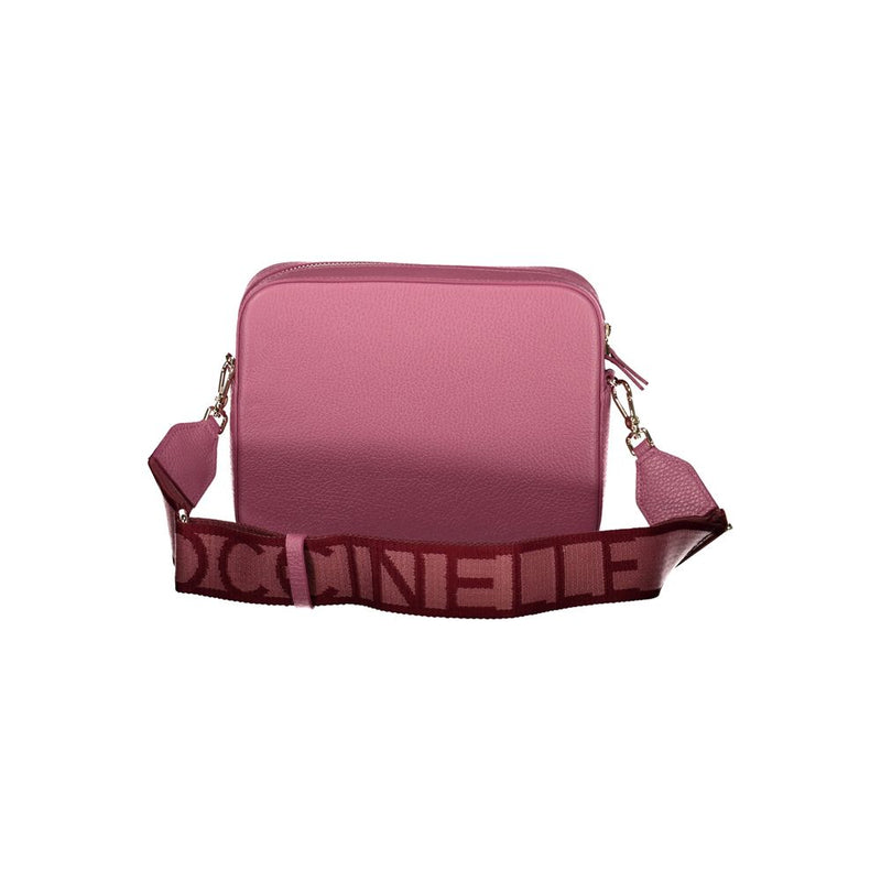 Pink Leather Handbag Coccinelle