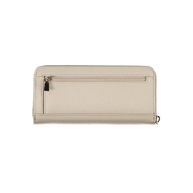 Beige Polyethylene Wallet Guess Jeans