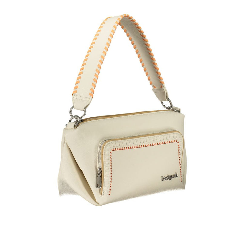 White Polyethylene Handbag Desigual