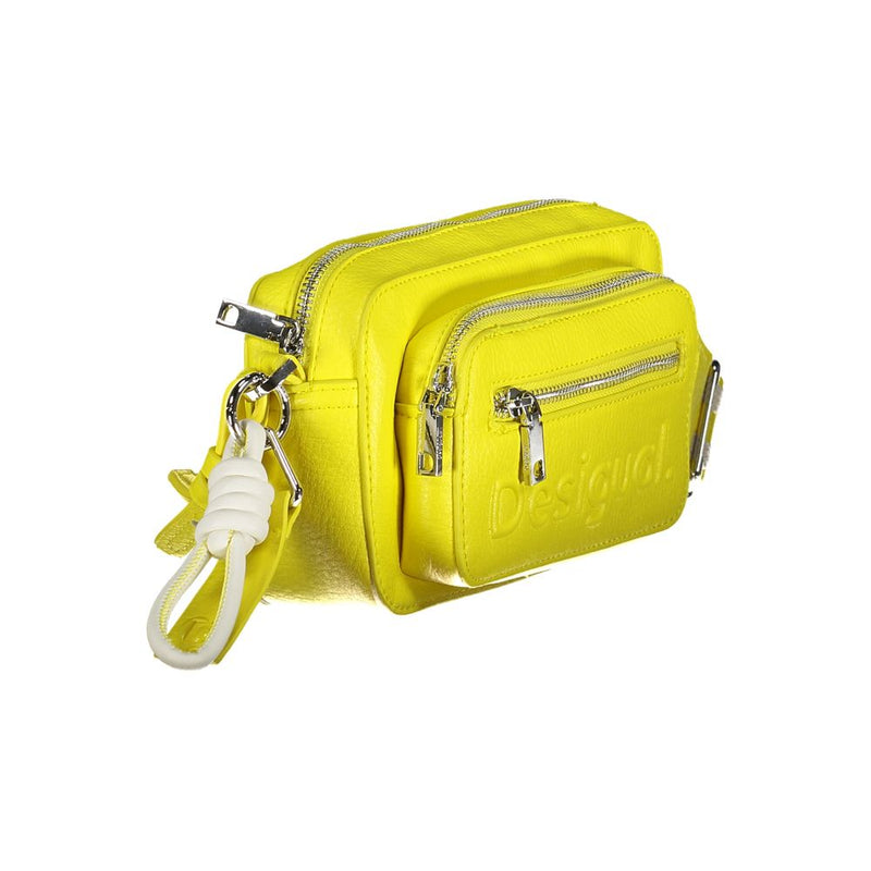 Yellow Polyethylene Handbag Desigual