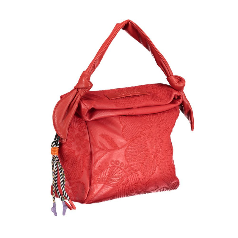 Red Polyethylene Handbag Desigual