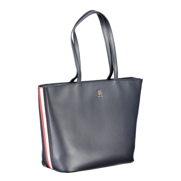 Blue Polyester Handbag Tommy Hilfiger