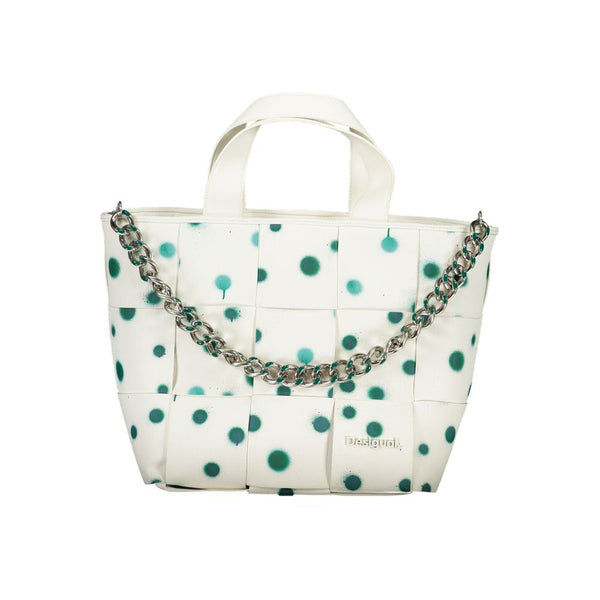 White Polyethylene Handbag Desigual