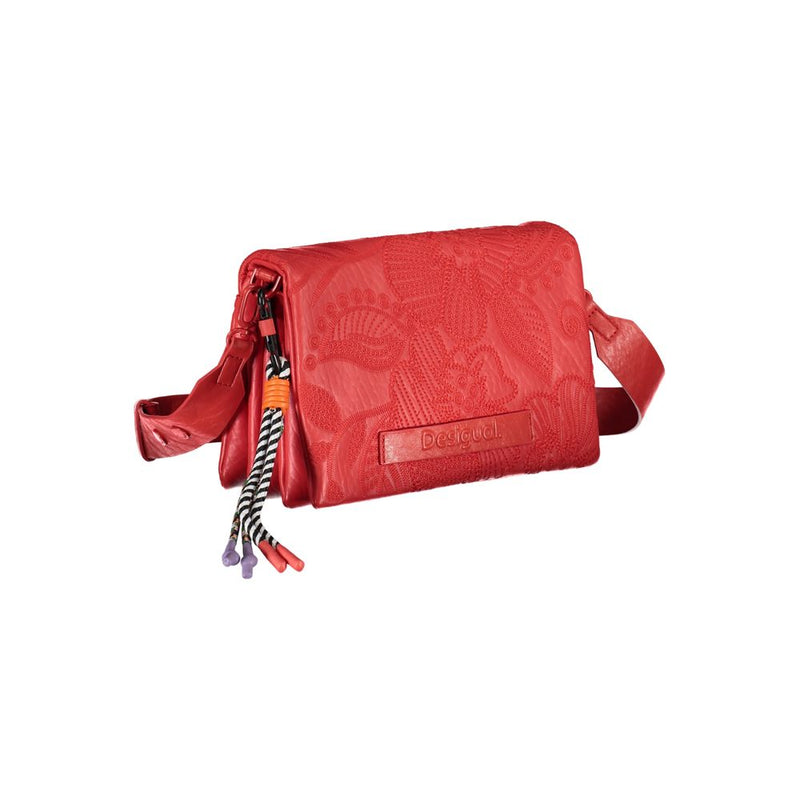 Red Polyethylene Handbag Desigual