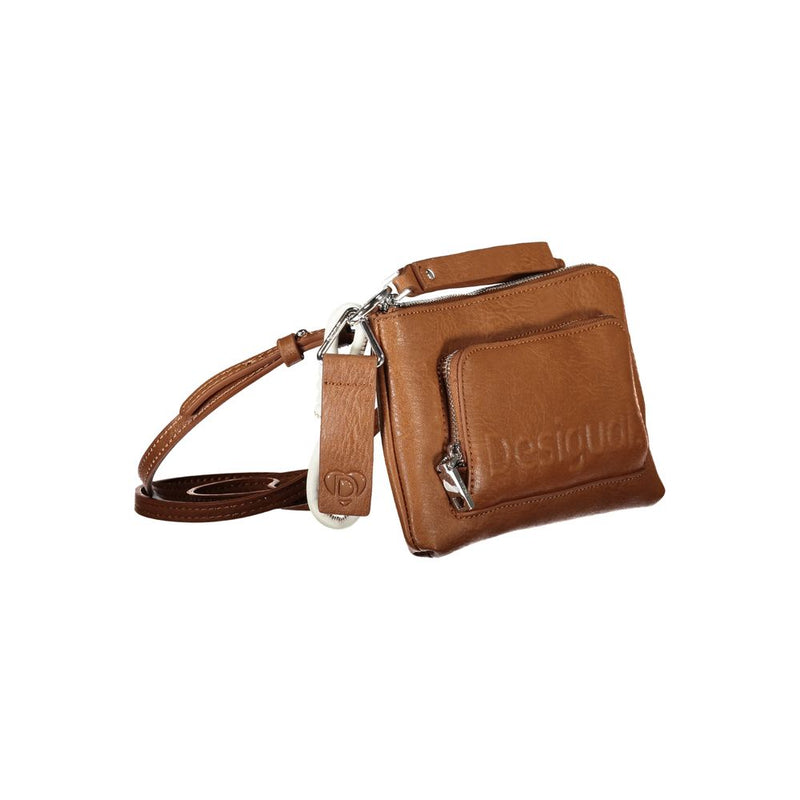 Brown Polyethylene Handbag Desigual