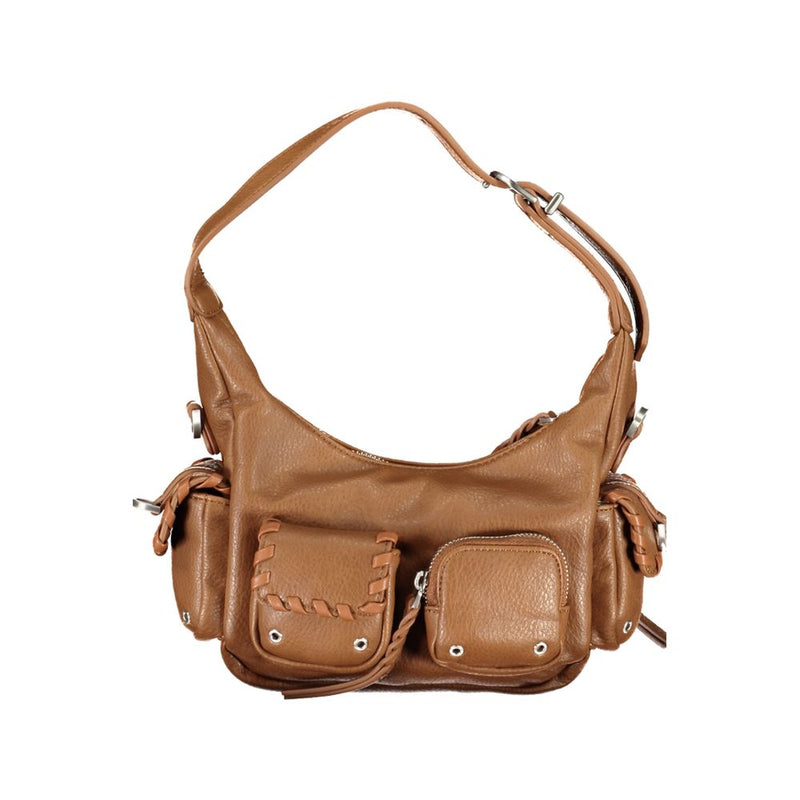 Brown Polyethylene Handbag Desigual