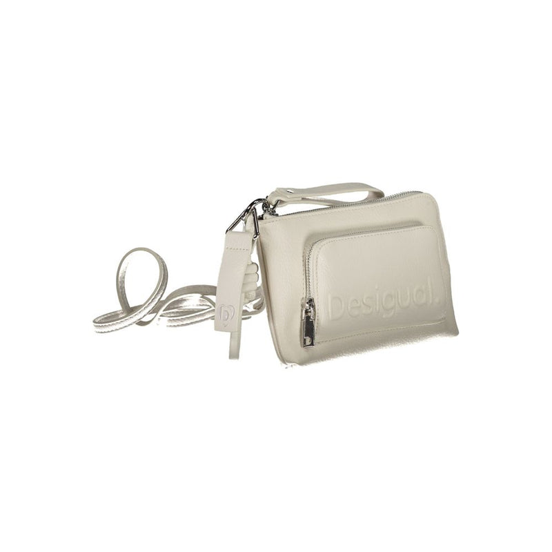 White Polyethylene Handbag Desigual