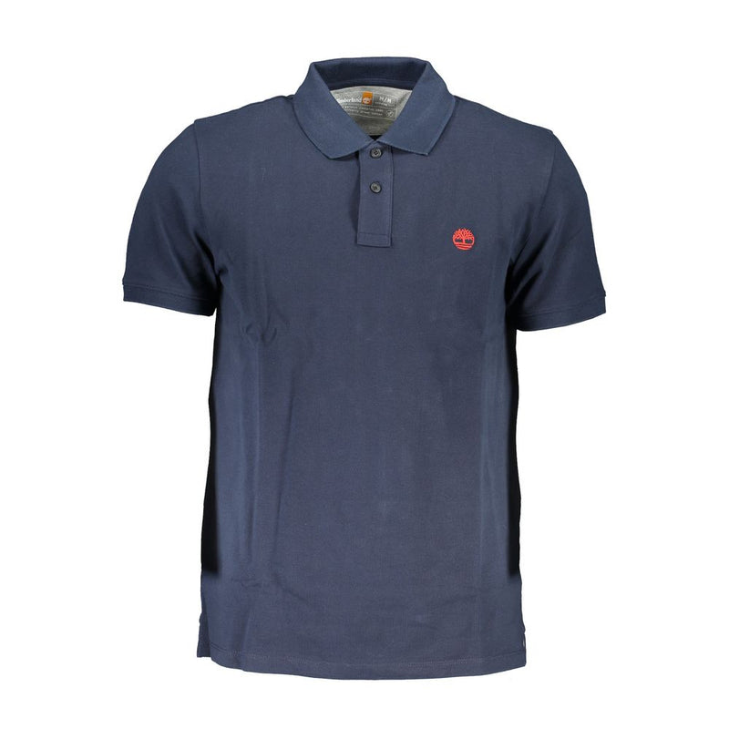 Blue Cotton Polo Shirt Timberland