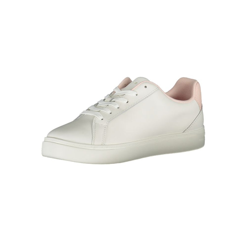 White Polyester Sneaker Tommy Hilfiger