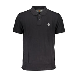 Black Cotton Polo Shirt Timberland