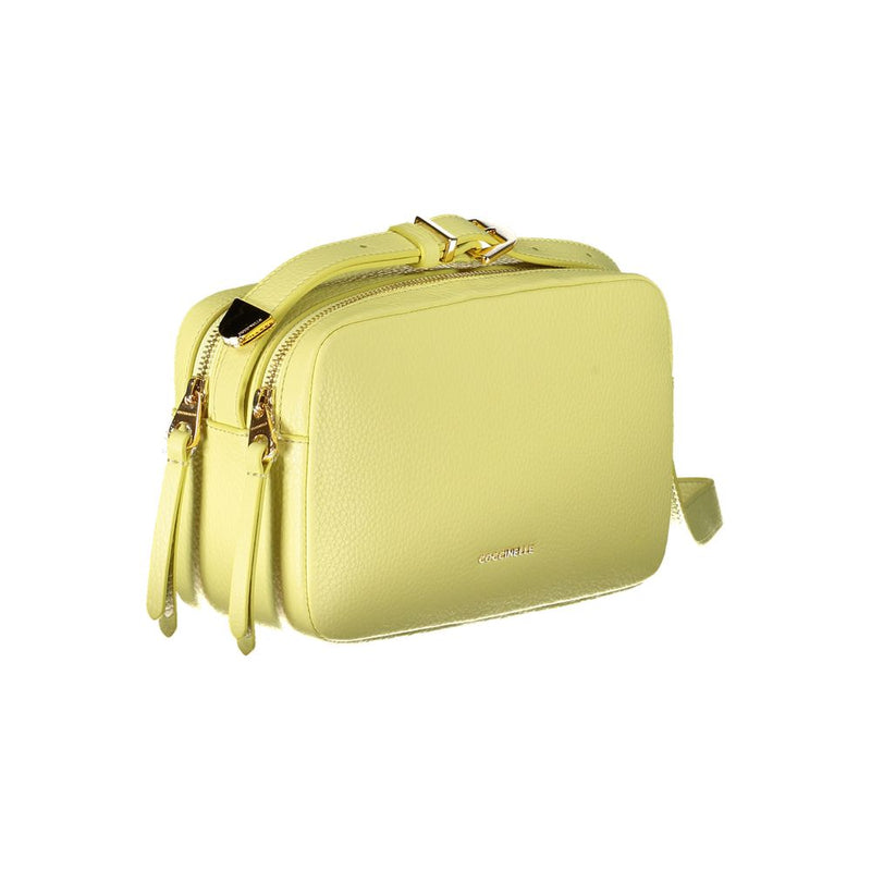 Yellow Leather Handbag Coccinelle