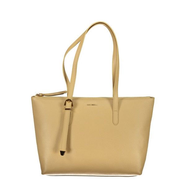 Beige Leather Handbag Coccinelle