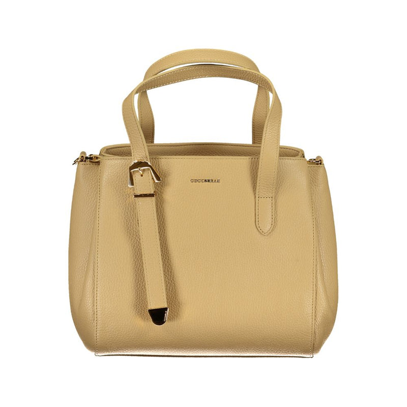 Beige Leather Handbag Coccinelle