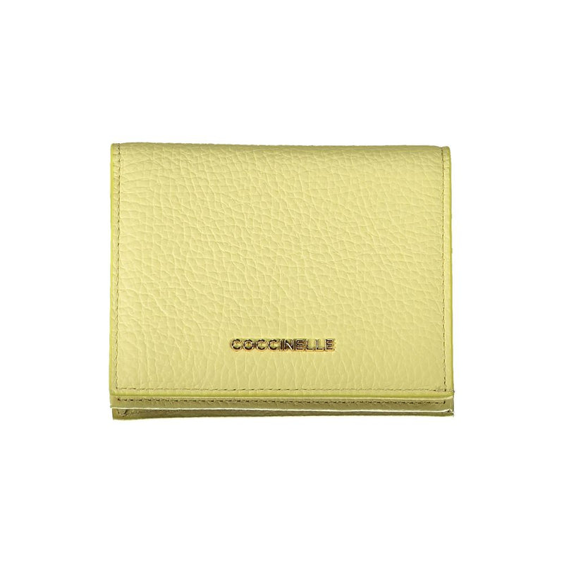 Yellow Leather Wallet Coccinelle