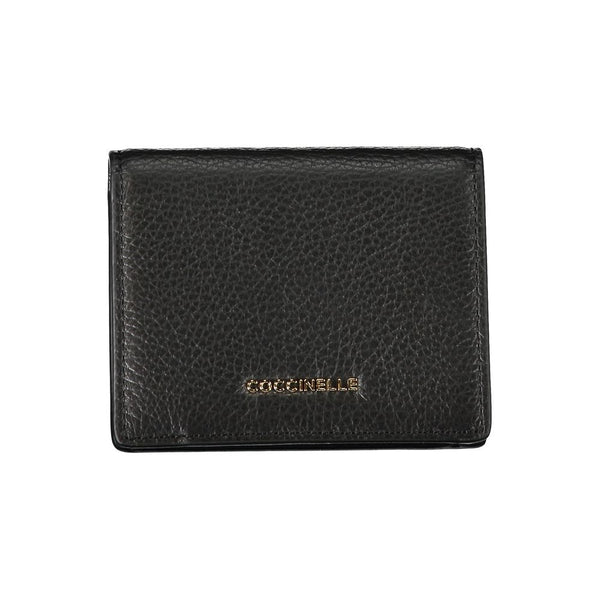 Black Leather Wallet Coccinelle