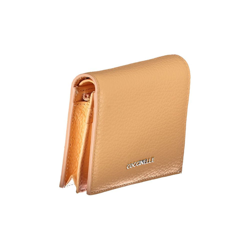 Orange Leather Wallet Coccinelle