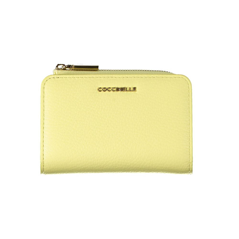 Yellow Leather Wallet Coccinelle