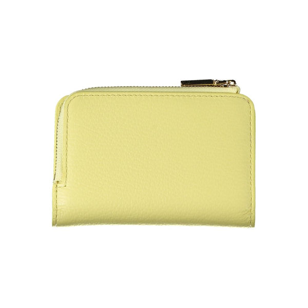 Yellow Leather Wallet Coccinelle