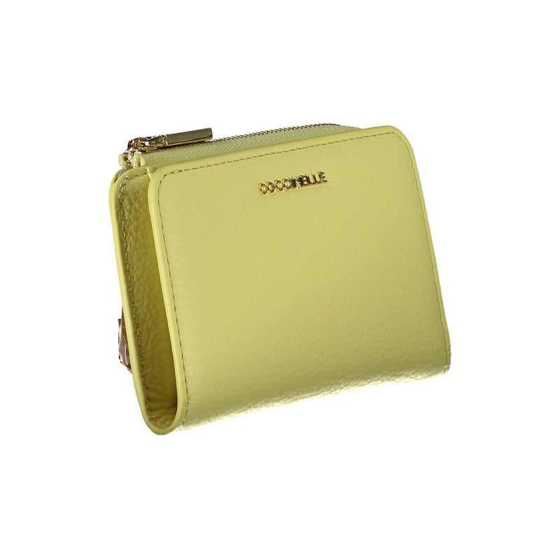 Yellow Leather Wallet Coccinelle