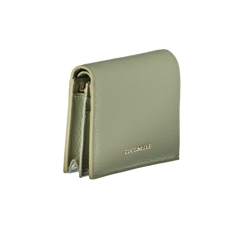 Green Leather Wallet Coccinelle