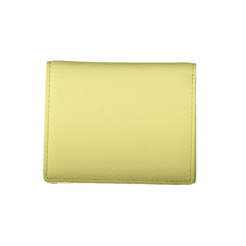 Yellow Leather Wallet Coccinelle