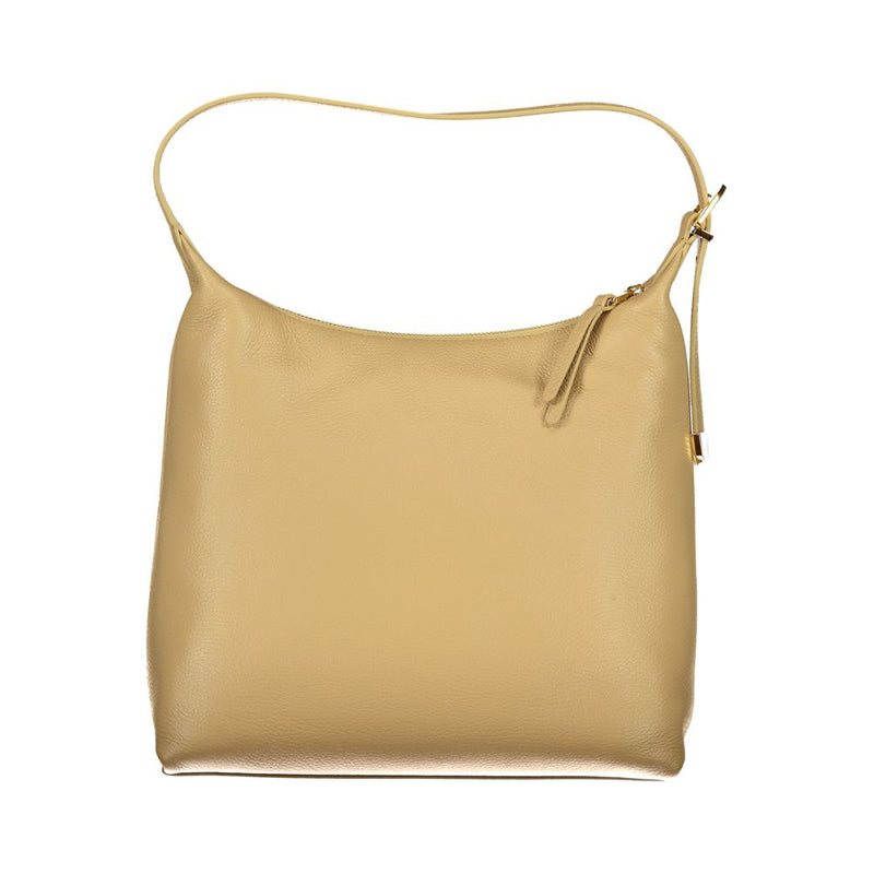 Beige Leather Handbag Coccinelle