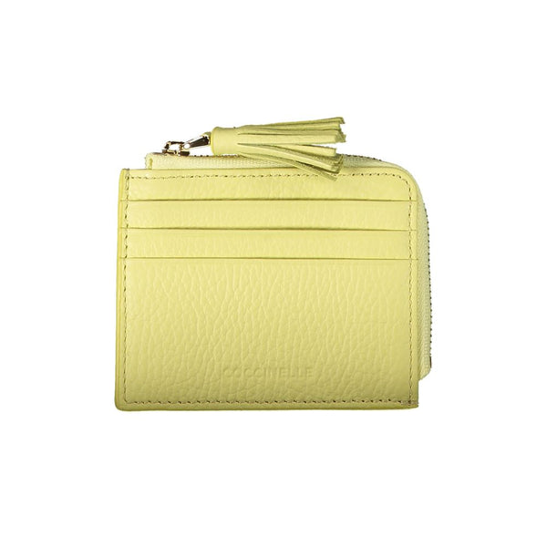 Yellow Leather Wallet Coccinelle