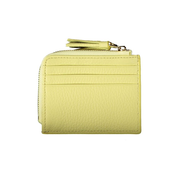 Yellow Leather Wallet Coccinelle