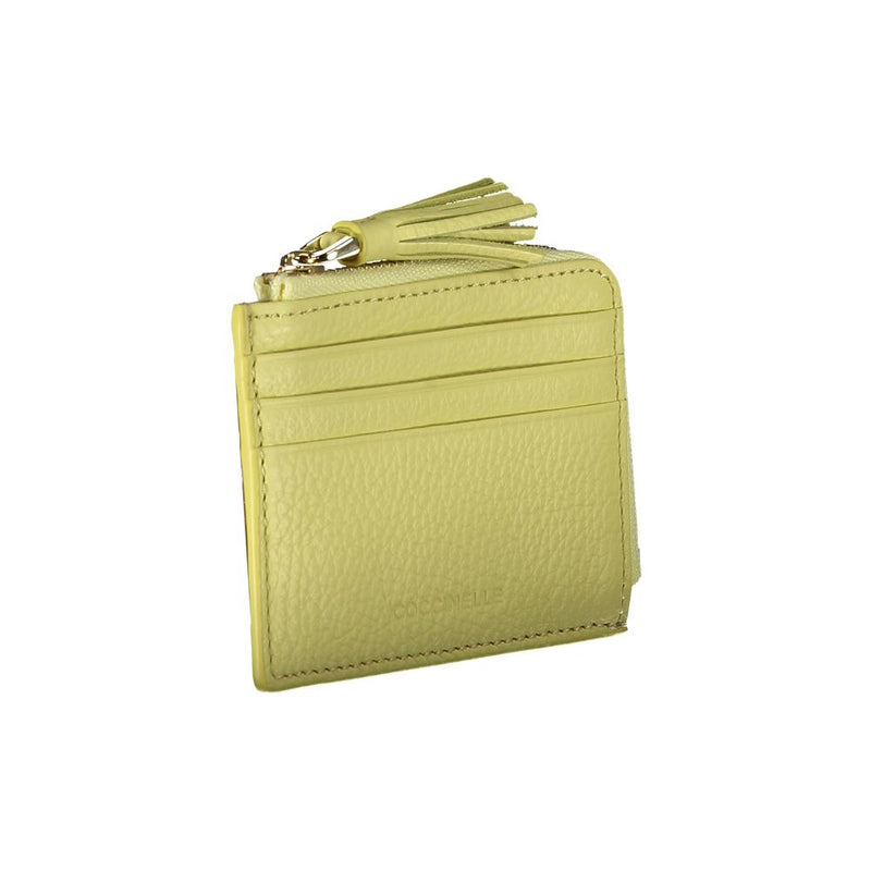 Yellow Leather Wallet Coccinelle