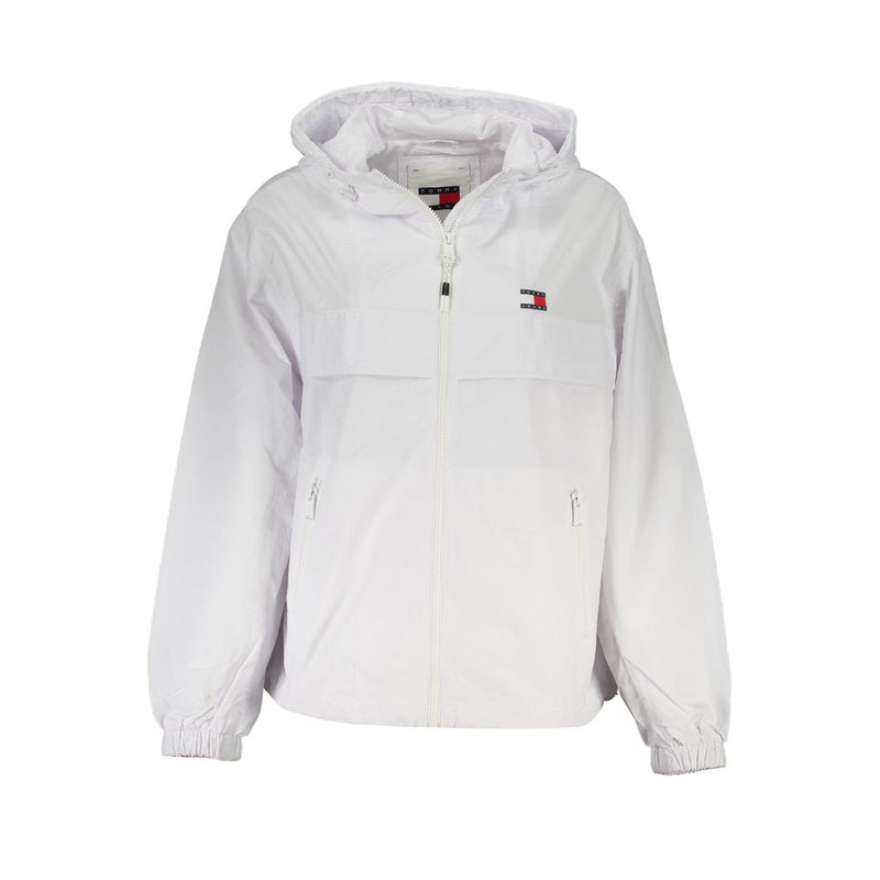 White Polyamide Jackets & Coat Tommy Hilfiger