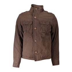 Brown Polyester Jacket Eddy Wood