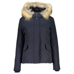 Blue Cotton Jackets & Coat Woolrich