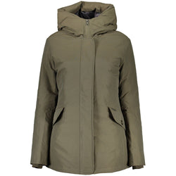 Green Cotton Jackets & Coat Woolrich