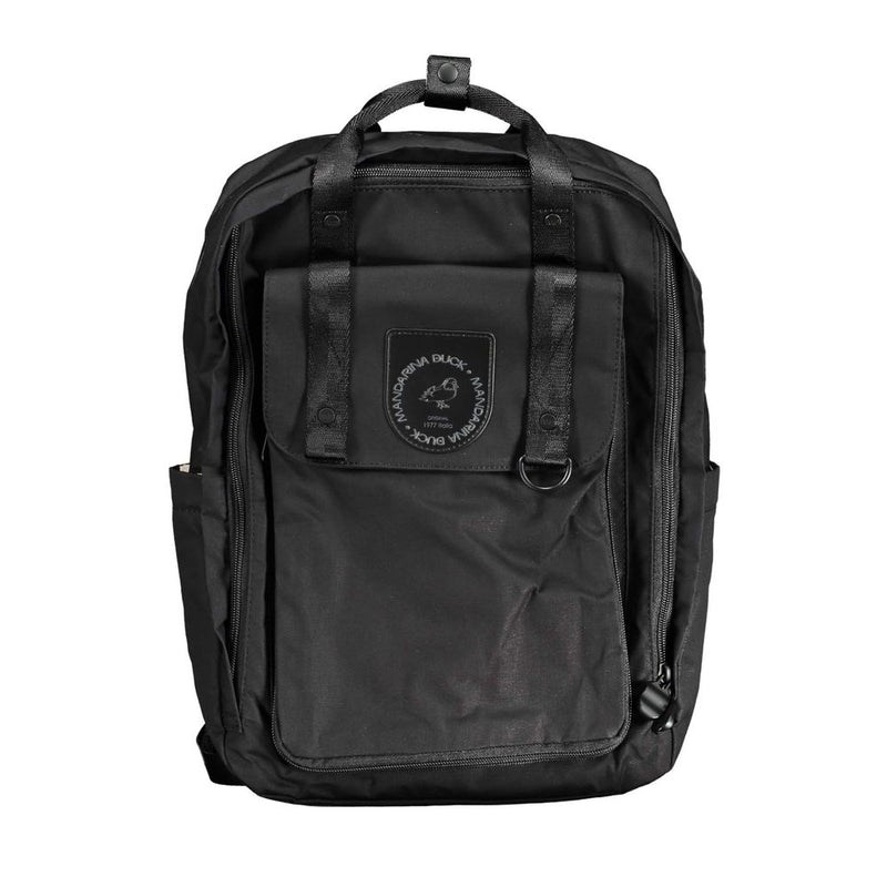 Black Cotton Backpack Mandarina Duck