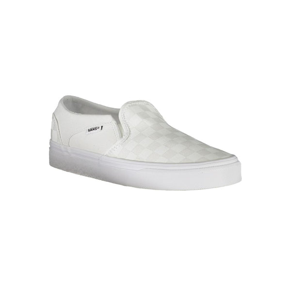 White Polyester Sneaker Vans