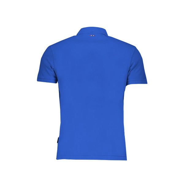 Blue Cotton Polo Shirt Napapijri