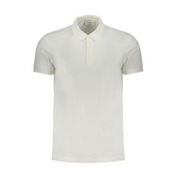 White Cotton Polo Shirt Calvin Klein