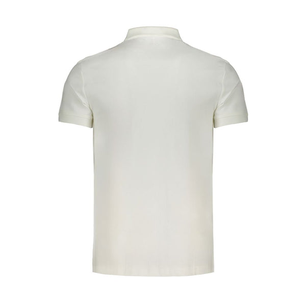 White Cotton Polo Shirt Calvin Klein